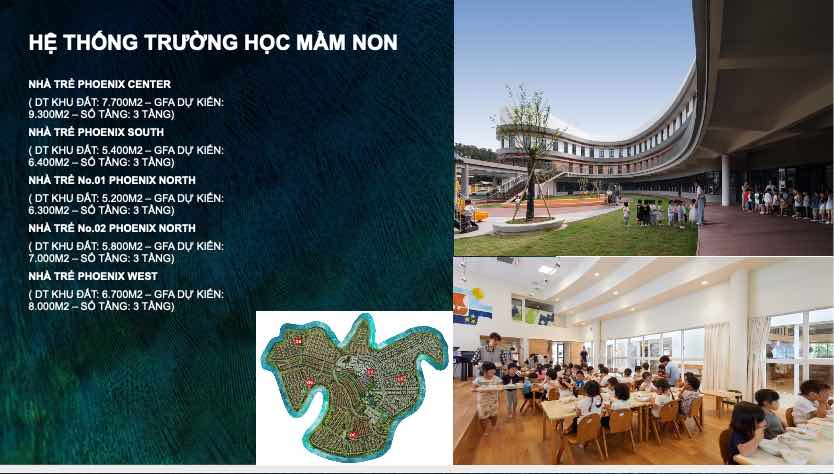 Hệ thống trường học quốc tế tại đảo phượng hoàng