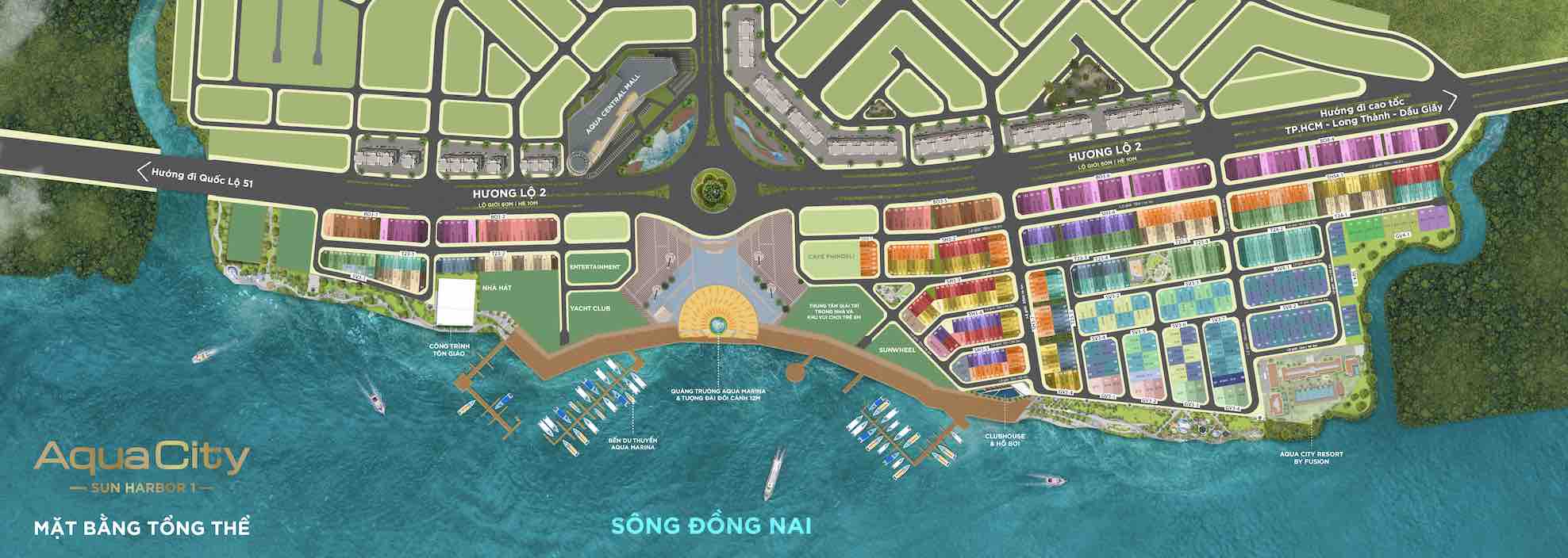 Mặt bằng Sun Harbor 1 Aqua City