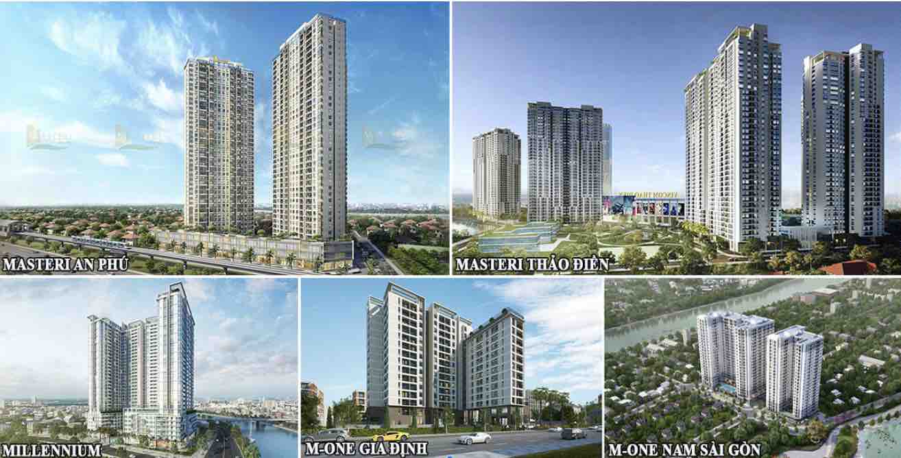 Một số dự án Masterise Homes