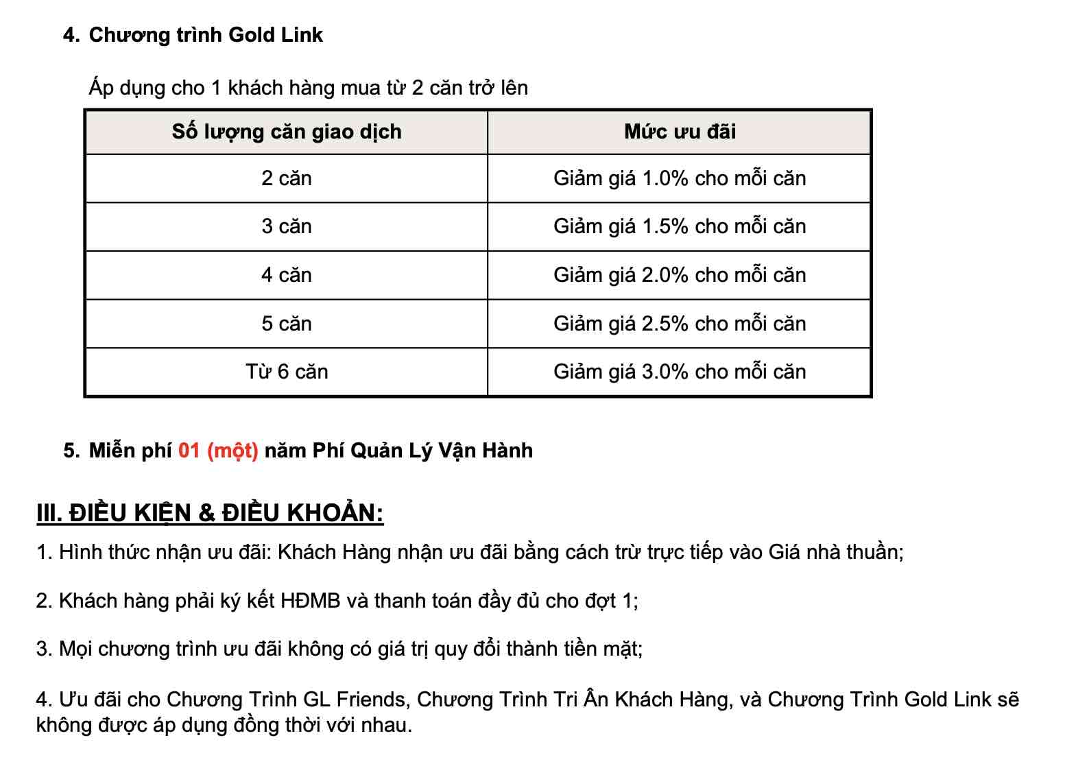 Chính sách bán hàng - ưu đãi Elysian Gamuda Land 2
