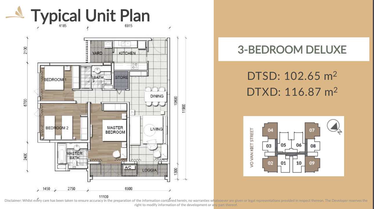 Layout căn hộ Zenity Capitaland Quận 1