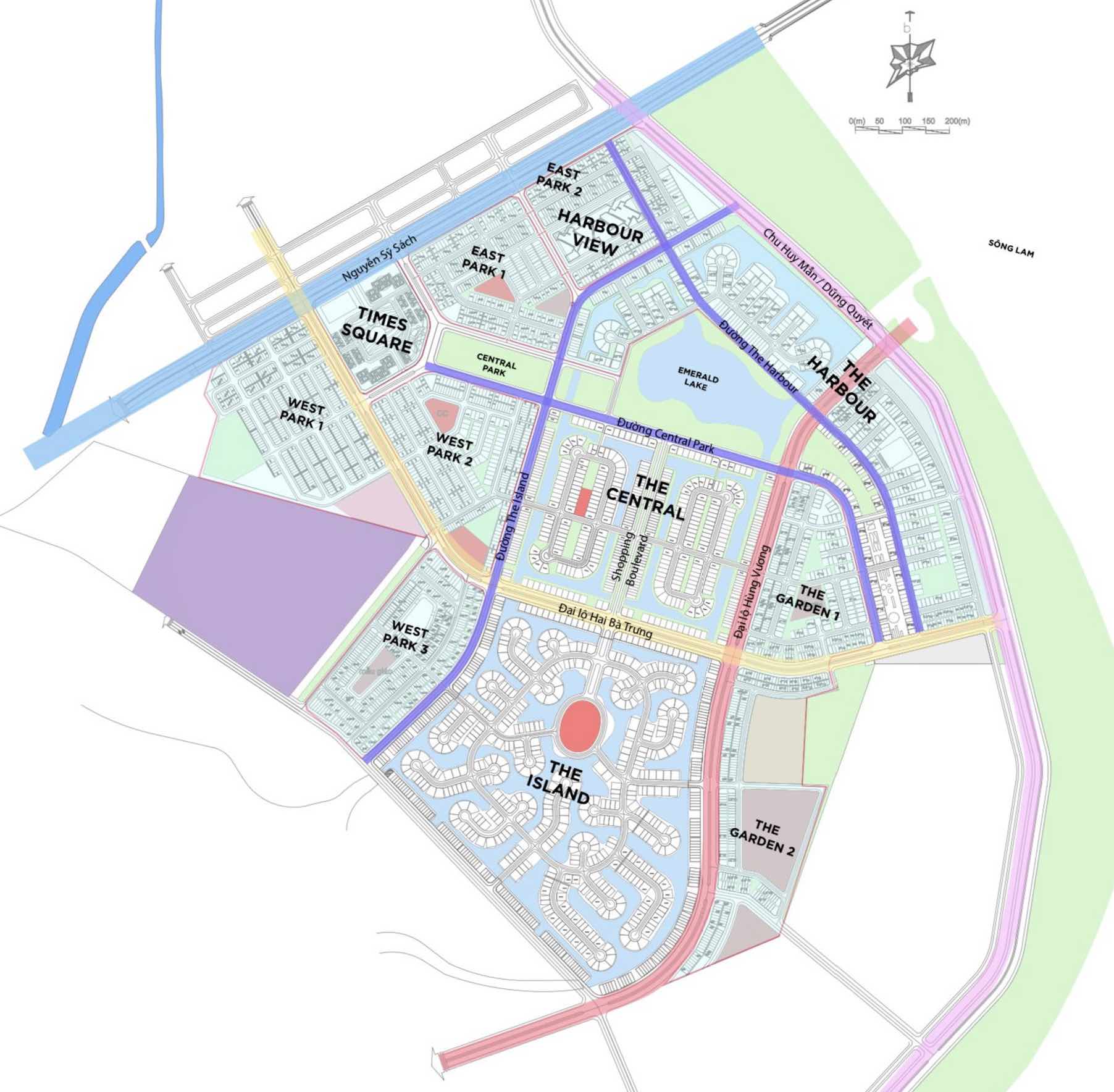 Mặt bằng quy hoạch Eco Central Park - Ecopark Vinh