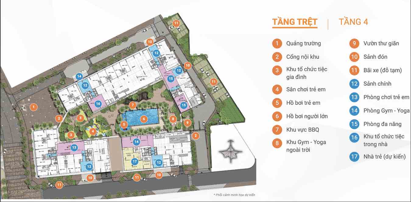 Tiện ích Akari City Nam Long