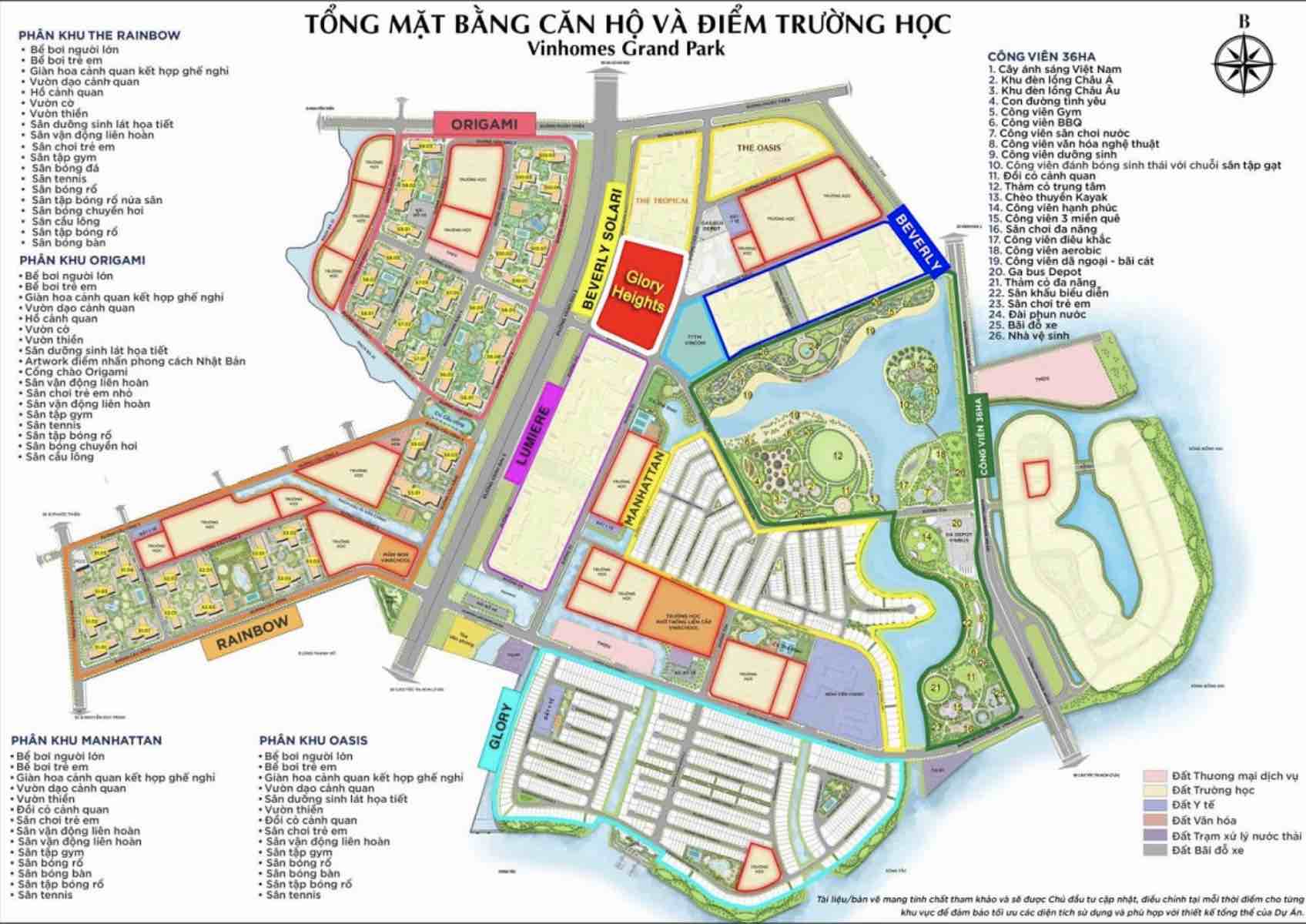 Vị trí Glory Heights Vinhomes Grand Park
