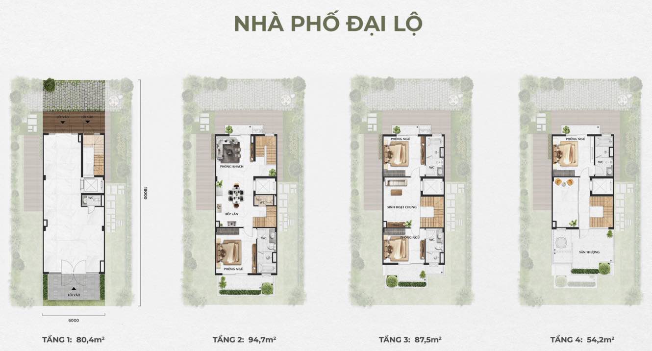 Layout shophouse Eco Central Park Vinh