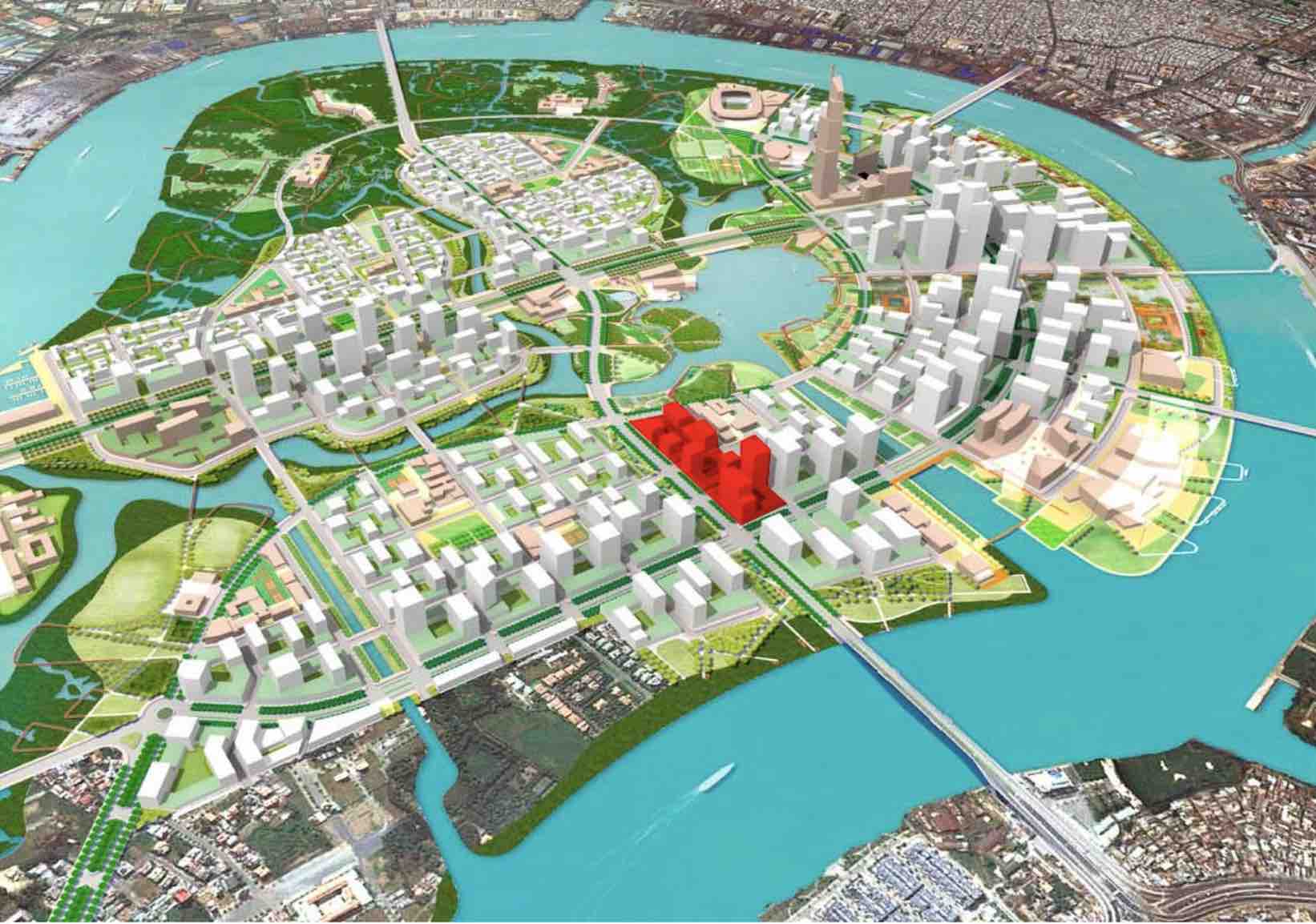 Vị trí Thủ Thiêm Zeit River