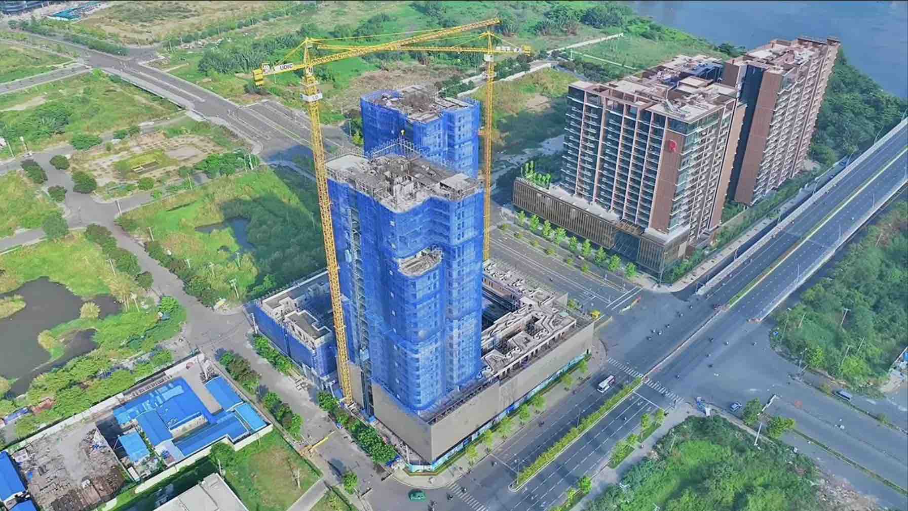 Góc nhìn trên cao Thủ Thiêm Zeit River