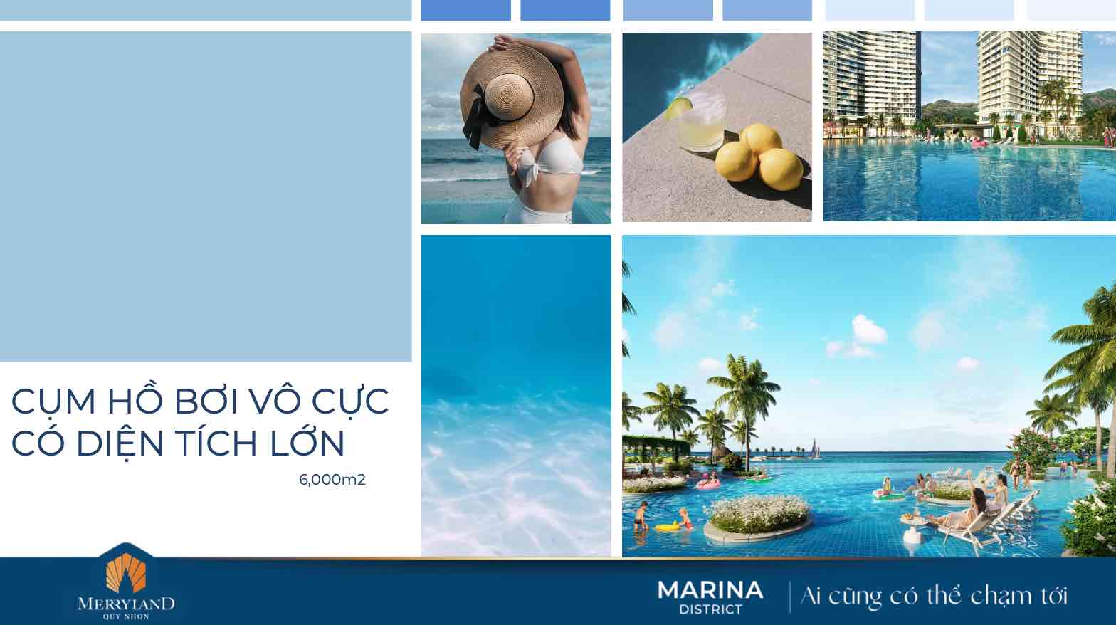 Hồ bơi vô cực Merry Home Marina District Quy Nhơn
