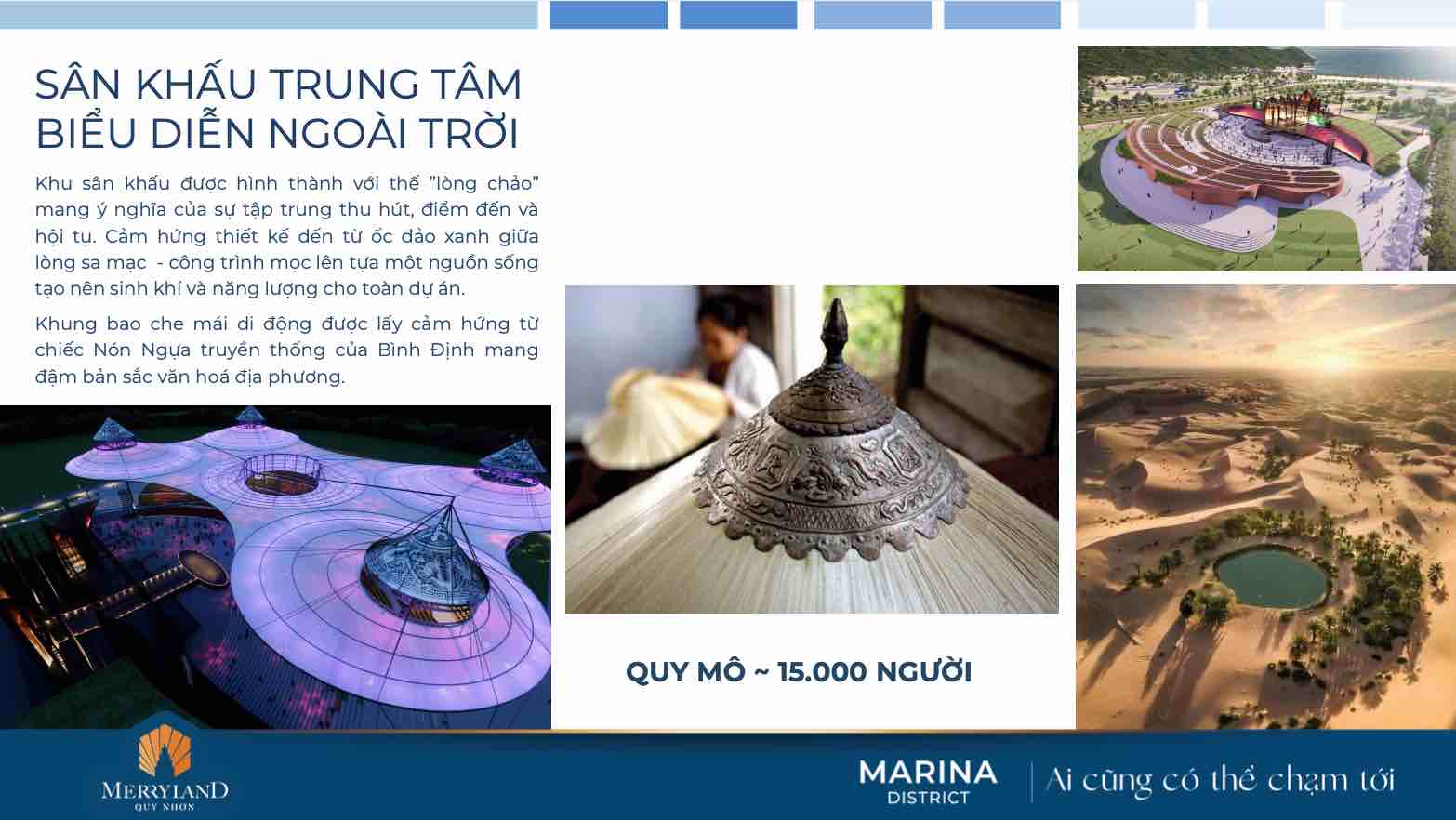 Sân khấu biểu diễn ngoài trời Merry Home Marina District Quy Nhơn