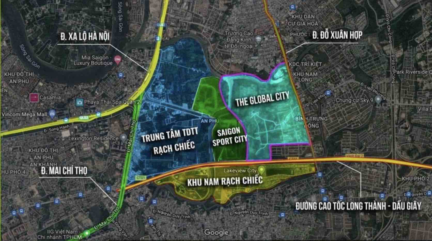Tổng quan các dự án - khu phức hợp An Phú, Rạch Chiếc