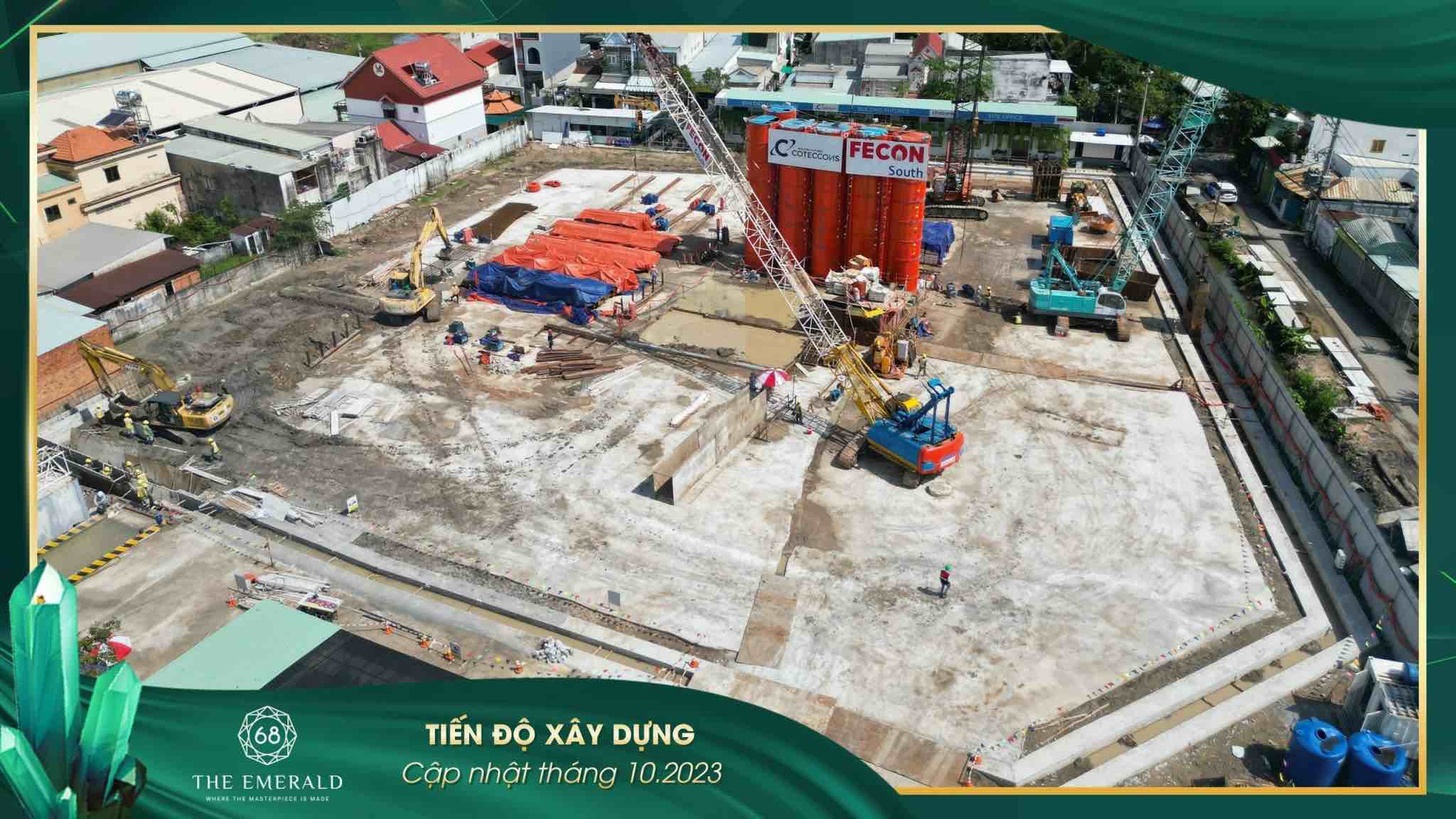 Tiến độ xây dựng The Emerald 68